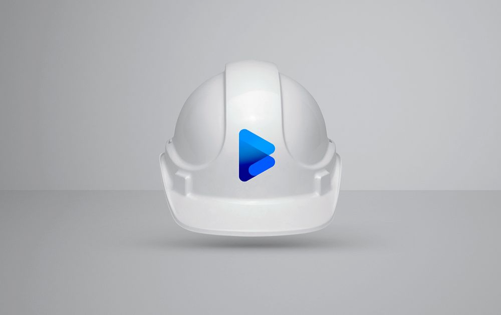 企业logo设计说明该怎么写？配图玻璃制造企业logo设计应用安全帽_高瑞品牌_北京logo设计